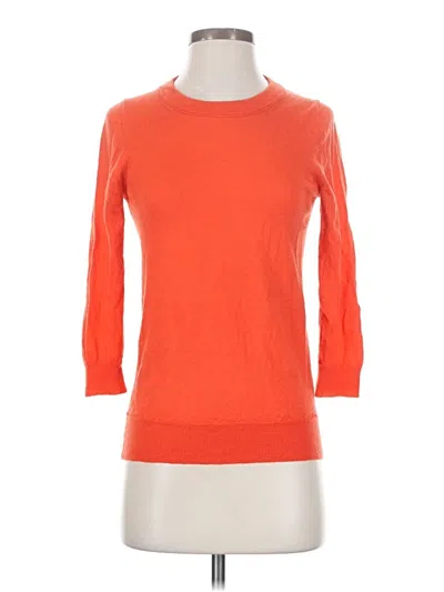 Pre-owned Jcrew Wool Pullover Sweater In Orange