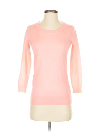 Pre-owned Jcrew Wool Pullover Sweater In Pink