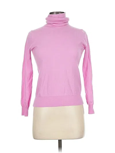 Pre-owned Jcrew Wool Pullover Sweater In Pink