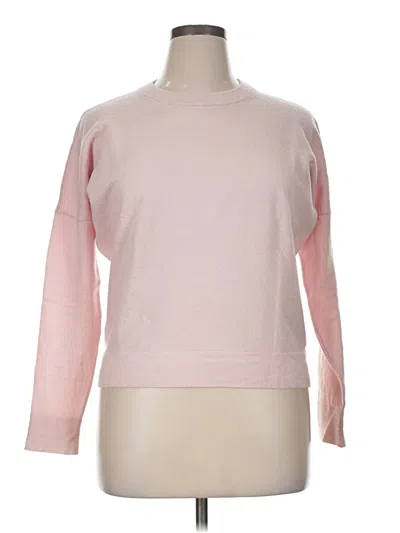 Pre-owned Jcrew Wool Pullover Sweater In Pink