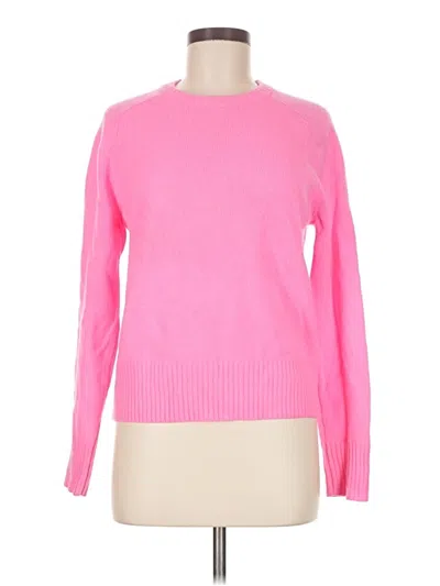 Pre-owned Jcrew Wool Pullover Sweater In Pink