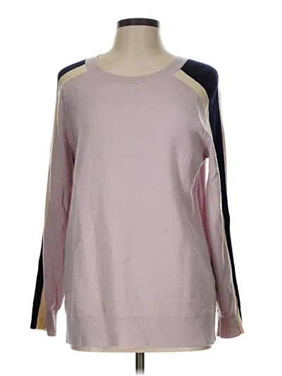 Pre-owned Jcrew Wool Pullover Sweater In Pink