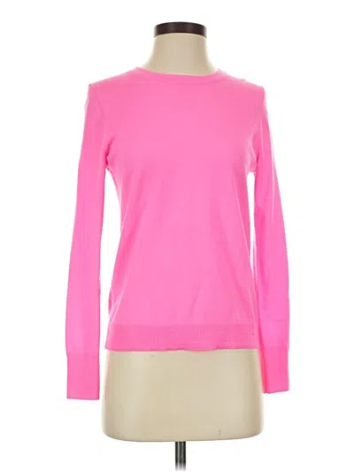 Pre-owned Jcrew Wool Pullover Sweater In Pink