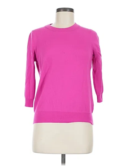 Pre-owned Jcrew Wool Pullover Sweater In Pink