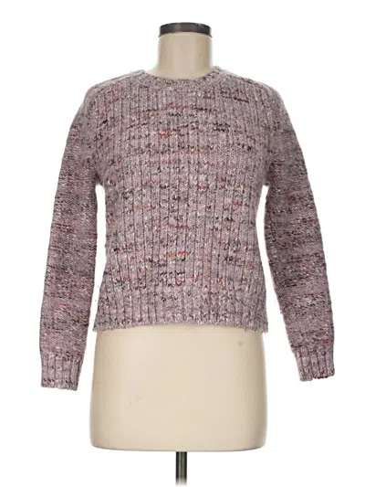 Pre-owned Jcrew Wool Pullover Sweater In Pink