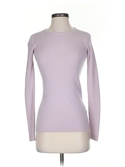 Pre-owned Jcrew Wool Pullover Sweater In Purple