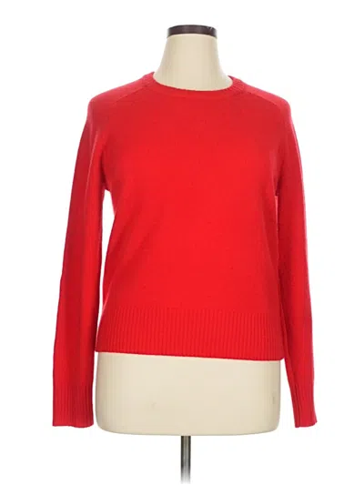 Pre-owned Jcrew Wool Pullover Sweater In Red