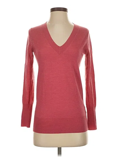 Pre-owned Jcrew Wool Pullover Sweater In Red