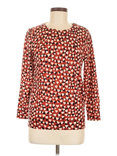 Pre-owned Jcrew Wool Pullover Sweater In Red