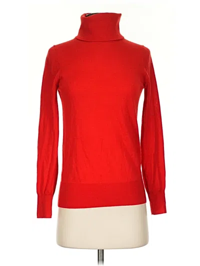 Pre-owned Jcrew Wool Pullover Sweater In Red
