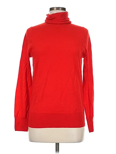 Pre-owned Jcrew Wool Pullover Sweater In Red
