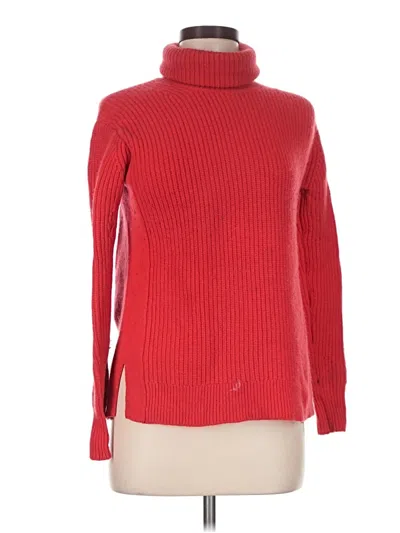 Pre-owned Jcrew Wool Pullover Sweater In Red