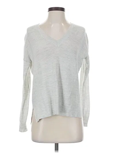 Pre-owned Jcrew Wool Pullover Sweater In Silver