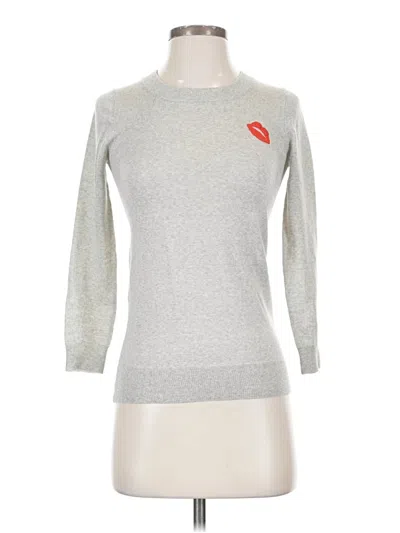 Pre-owned Jcrew Wool Pullover Sweater In Silver