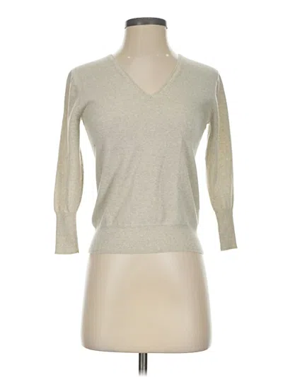 Pre-owned Jcrew Wool Pullover Sweater In Silver