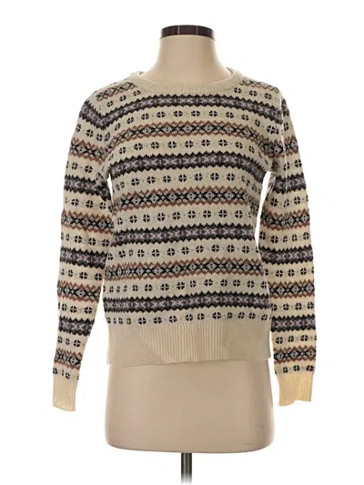 Pre-owned Jcrew Wool Pullover Sweater In Tan