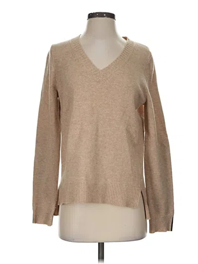 Pre-owned Jcrew Wool Pullover Sweater In Tan