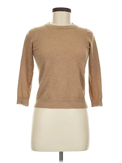 Pre-owned Jcrew Wool Pullover Sweater In Tan
