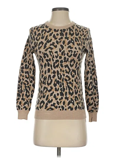 Pre-owned Jcrew Wool Pullover Sweater In Tan