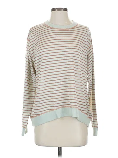 Pre-owned Jcrew Wool Pullover Sweater In White