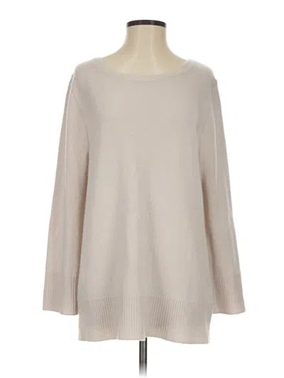 Pre-owned Jcrew Wool Pullover Sweater In White