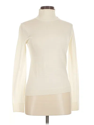 Pre-owned Jcrew Wool Pullover Sweater In White