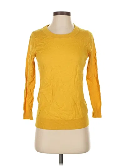Pre-owned Jcrew Wool Pullover Sweater In Yellow