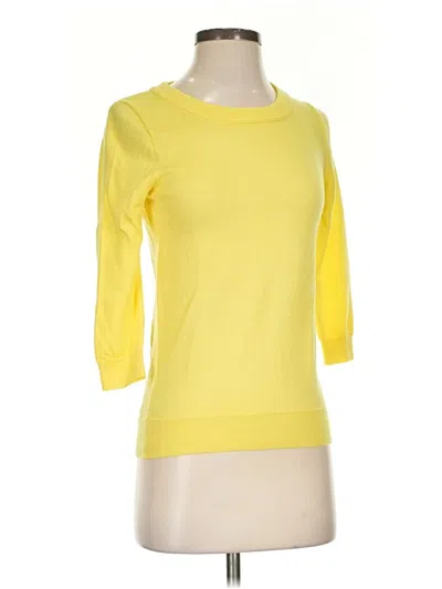 Pre-owned Jcrew Wool Pullover Sweater In Yellow