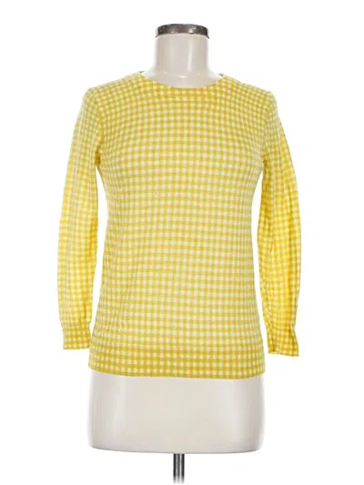 Pre-owned Jcrew Wool Pullover Sweater In Yellow