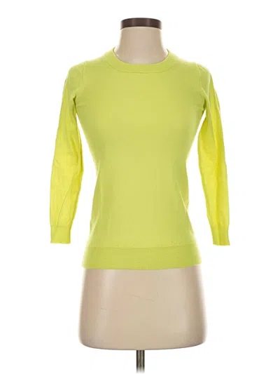 Pre-owned Jcrew Wool Pullover Sweater In Yellow