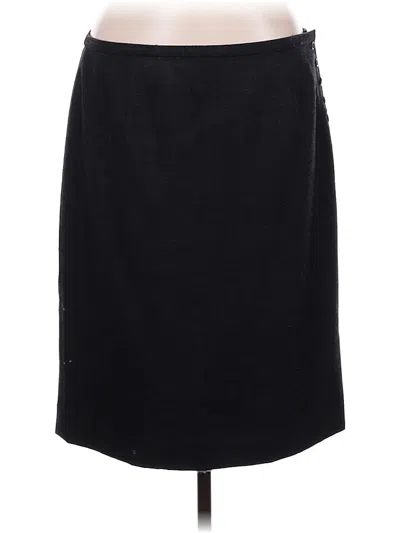 Pre-owned Jcrew Wool Skirt In Black
