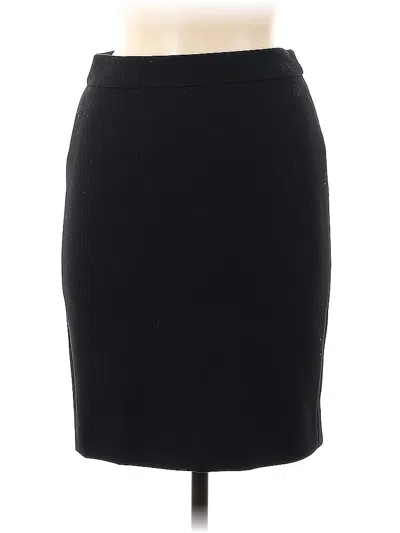 Pre-owned Jcrew Wool Skirt In Black