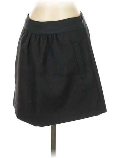 Pre-owned Jcrew Wool Skirt In Black
