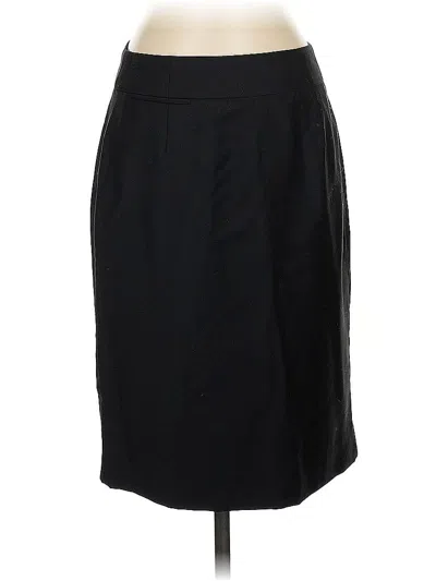 Pre-owned Jcrew Wool Skirt In Black