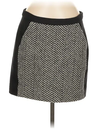 Pre-owned Jcrew Wool Skirt In Black