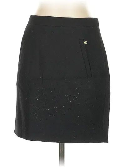 Pre-owned Jcrew Wool Skirt In Black