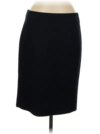 Pre-owned Jcrew Wool Skirt In Black