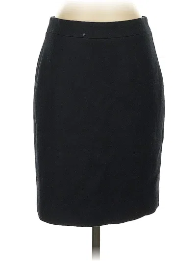 Pre-owned Jcrew Wool Skirt In Black