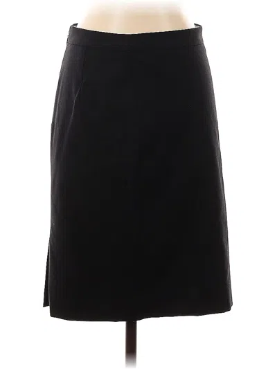 Pre-owned Jcrew Wool Skirt In Black