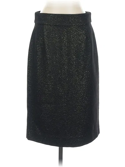 Pre-owned Jcrew Wool Skirt In Black