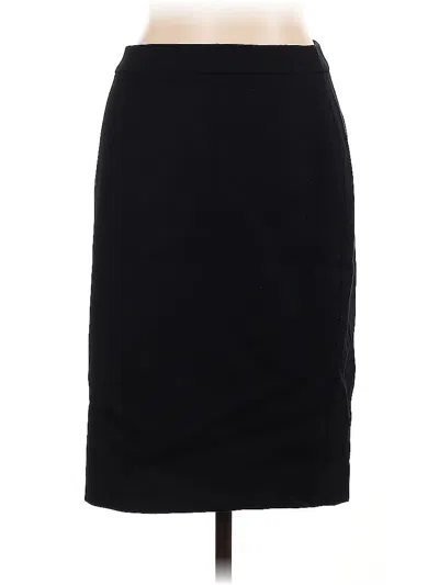 Pre-owned Jcrew Wool Skirt In Black