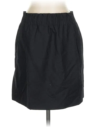 Pre-owned Jcrew Wool Skirt In Black