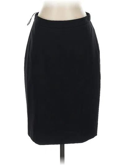Pre-owned Jcrew Wool Skirt In Black