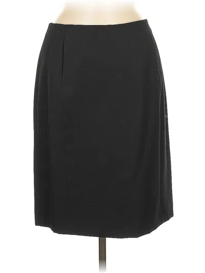 Pre-owned Jcrew Wool Skirt In Black