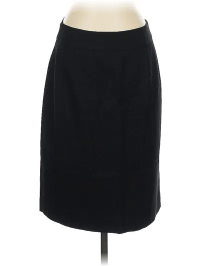 Pre-owned Jcrew Wool Skirt In Black
