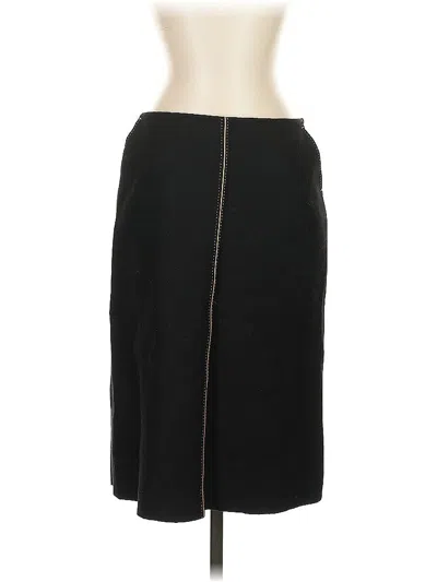 Pre-owned Jcrew Wool Skirt In Black