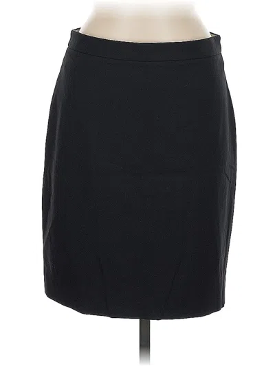 Pre-owned Jcrew Wool Skirt In Black