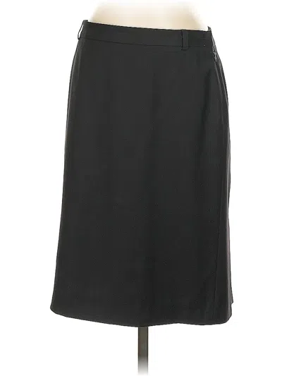 Pre-owned Jcrew Wool Skirt In Black