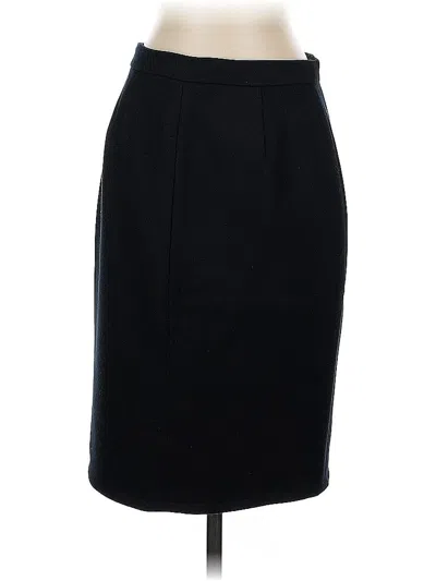 Pre-owned Jcrew Wool Skirt In Black