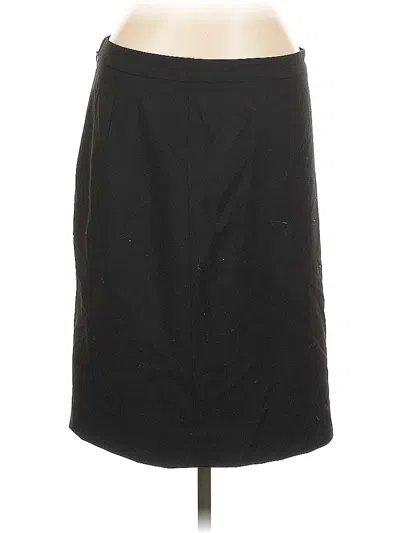 Pre-owned Jcrew Wool Skirt In Black